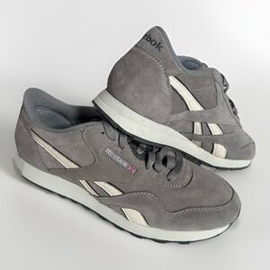 Reebok Classic Nylon Shoes Suede Overlays, Retro Style, Comfort Size 10